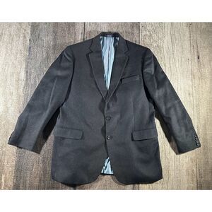 Stafford Classic Fit Camel Hair Sport Coat Blazer Mens 46 Grey Jacket Formal